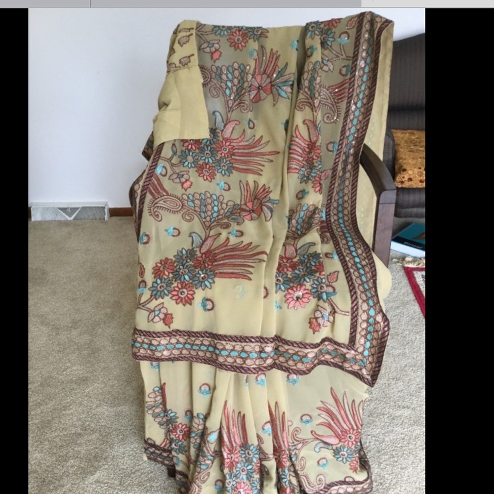 Saree sari Indian Pakistani saree Sari Lehenga Choli panjabi woman clothings